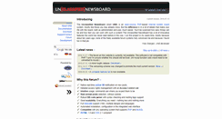 Desktop Screenshot of newsboard.unclassified.de